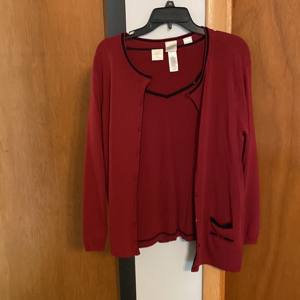 Emma James Sweater Set, Size 1X